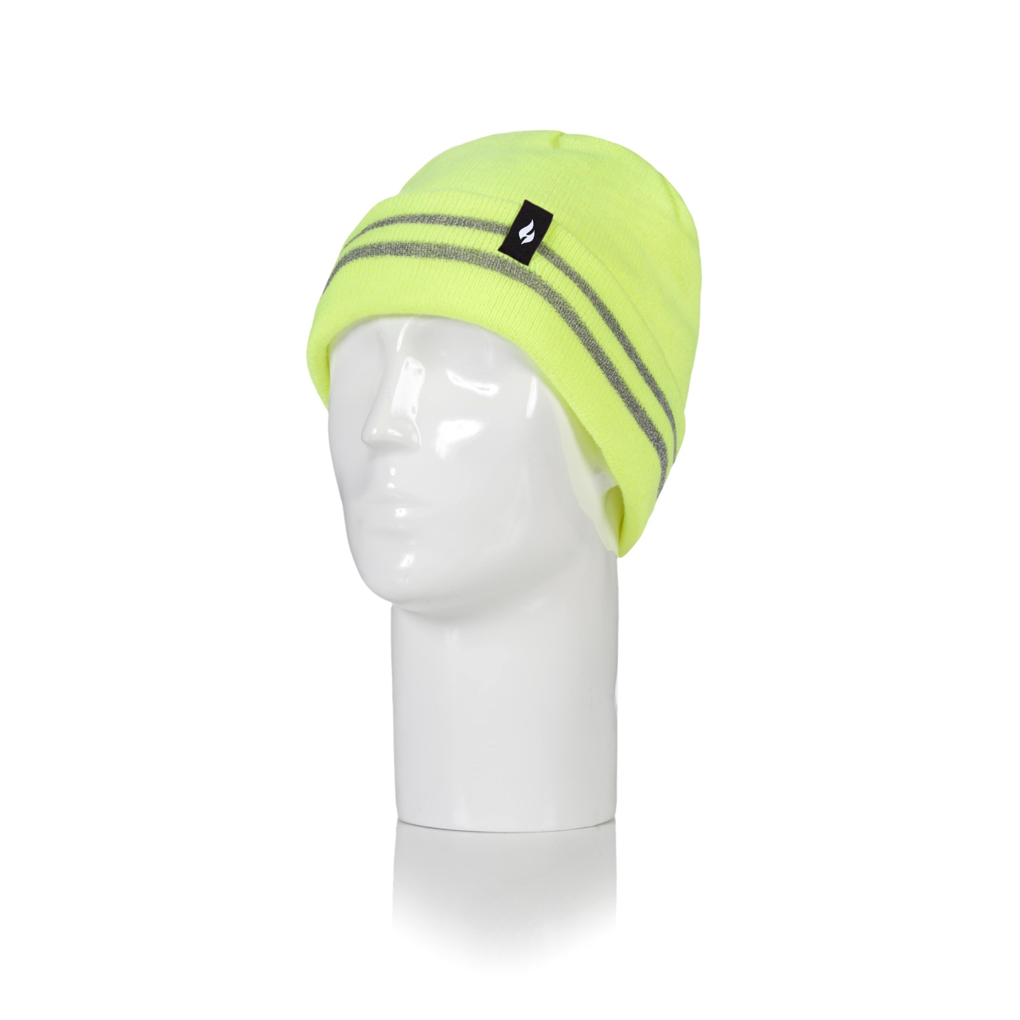 Heat Holders Men's Richard Rollup Hat ReflectStripe Yl One Size